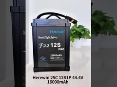 Hierwin 12S 44.4V 22000mAh Lipo UAV Drohnenbatterie 25C Soft Pack