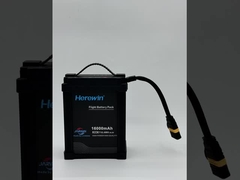 Hier ist eine 16000mAh 12S 44.4V 25C Lipo Smart UAV Drohnenbatterie