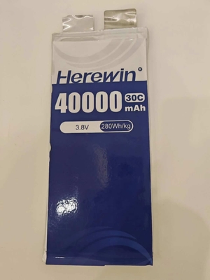 kaufen 3.8V 40000mAh Lipo Einzelzelle 25C 765g 1000Zyklen + Lebensdauer Wiederaufladbarer Typ Online-Herstellung
