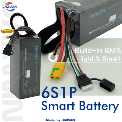 kaufen Hierwin 22,2V 6s 16000mah Lipo Smart Drone Batterie Soft Pack Drone Batterie 2,2 kg Online-Herstellung