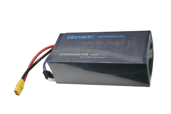 Hierwin Batterie 30000mAh UAV LiPo Taschenzelle Batteriepaket 6S1P 22.2V