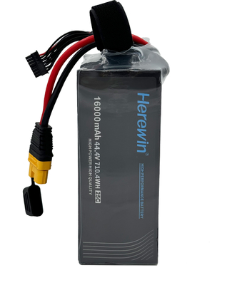 16000mAh 12S 44.4V 25C LiPo Taschenzellbatterie Hierwin UAV-Batterie