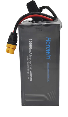 12S 44,4V 30Ah LiHv Herewin Landwirtschaftliche Drohnenbatterie 25C Soft Pack