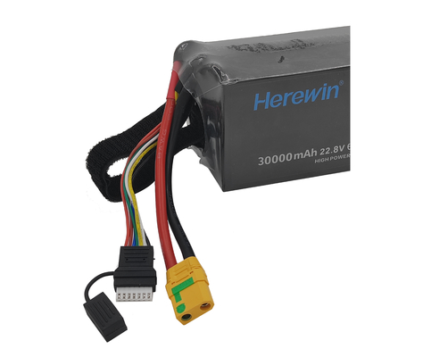 22.8V 30000mAh Hochspannung UAV-Batterie PackPouch-Zelle Hierwin 6S1P Drohnenbatterie