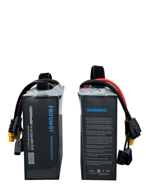 UAV-Drohnenbatterie Hierwin 14S1P 51.8V 16000mAh 25C Soft Pack LiPo UAV-Batterie