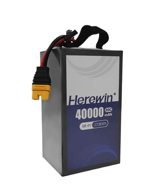 Hochentladungsrate 30C Hierwin Halbfeste Batterie 18S 68.4V 40000mAh