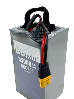 18S1P 35000mAh Soft Pack 66.6V 10C Sprayer Uav Drohnenbatterie hierin