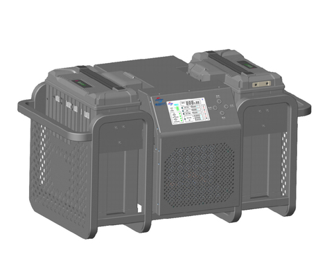 Zwei-Kanal-Kühlbatterielader AC100-290V 50-60Hz Lithiumbatterielader