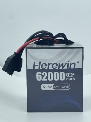 10C 62000mah Drohne Lithiumbatterie 51.8V 14S Lithium Polymer Batterie