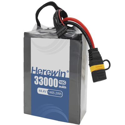 UAV Semi Solid State Battery 12S 44.4V 33000mAh Leichtgewicht und hohe Kapazität Energielösung von Herewin Battery